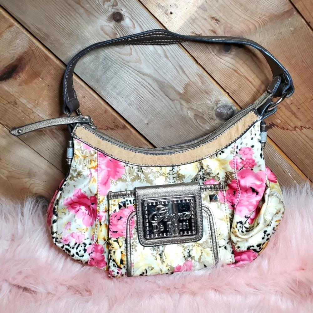Genna De Rossi Floral Animal Print Shoulder Bag